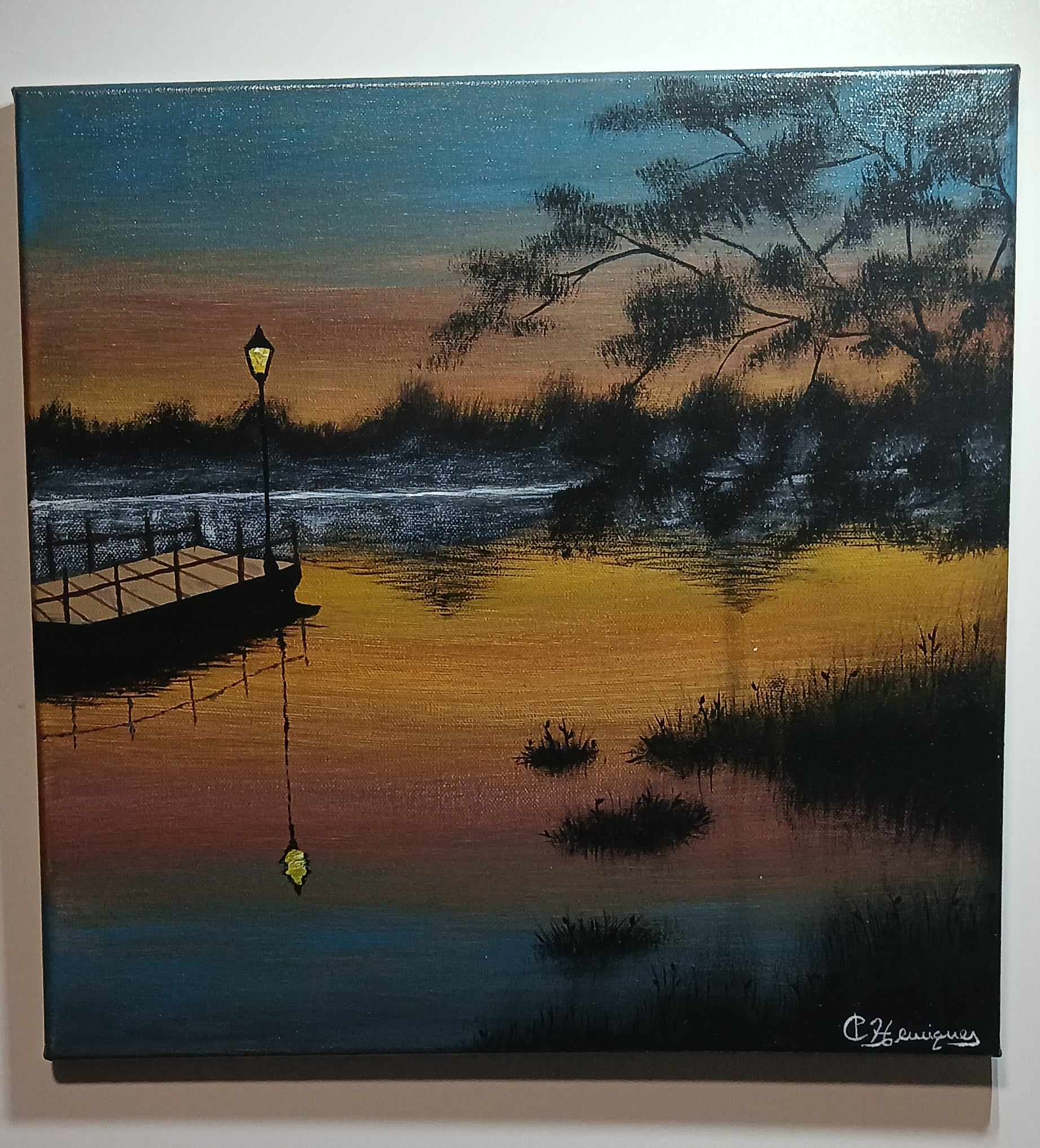 Quadro autoral - Entardecer