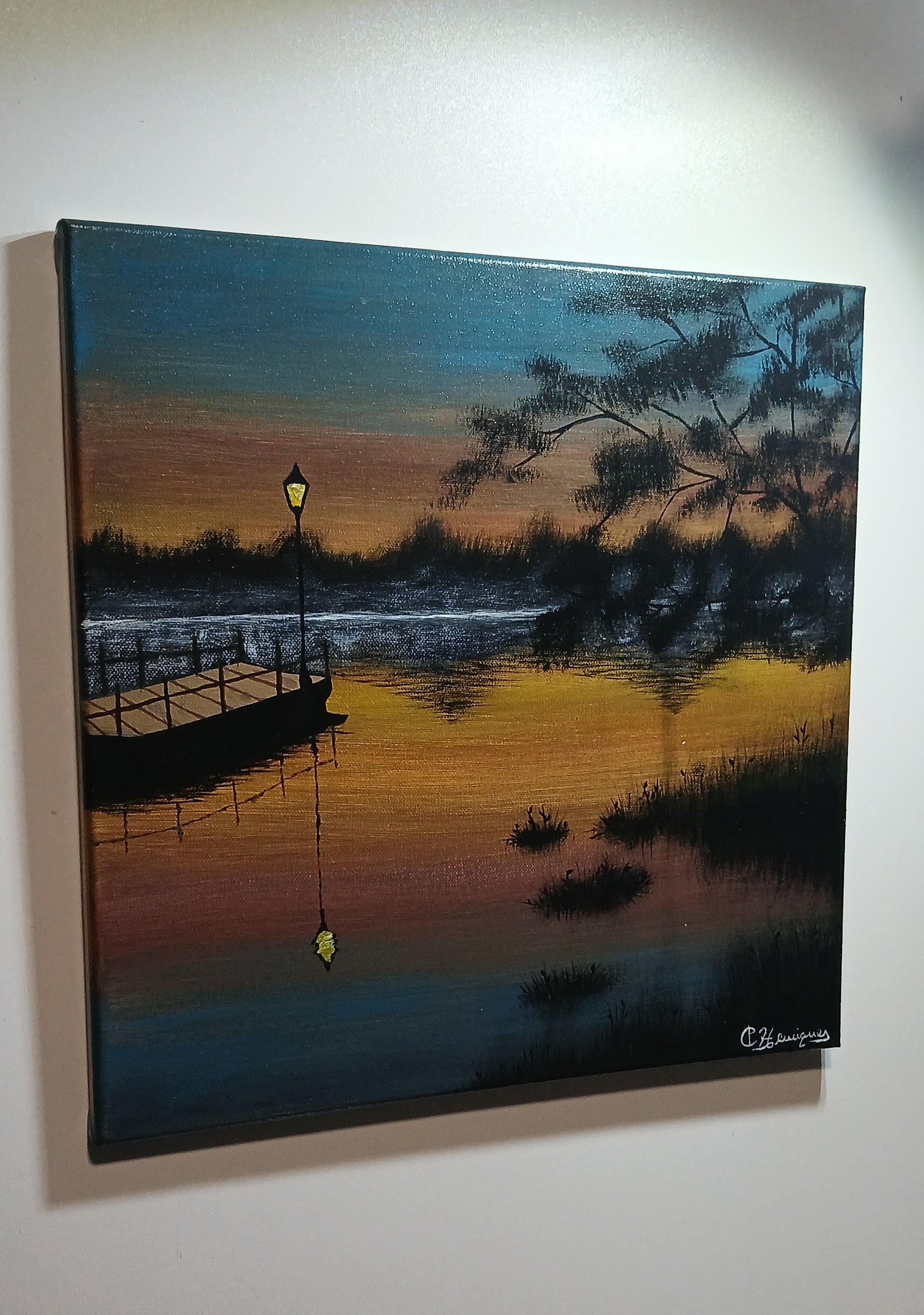 Quadro autoral - Entardecer