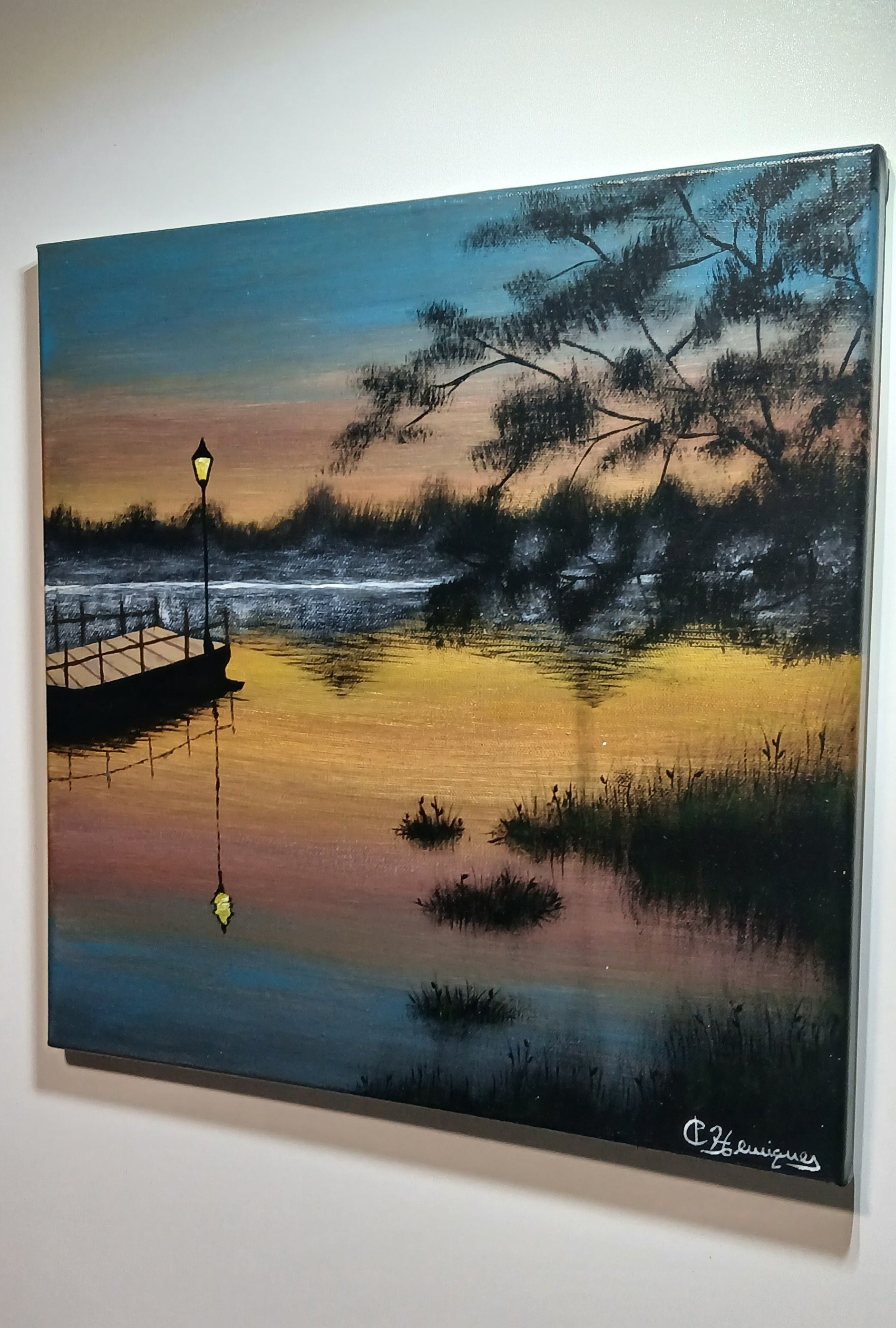 Quadro autoral - Entardecer