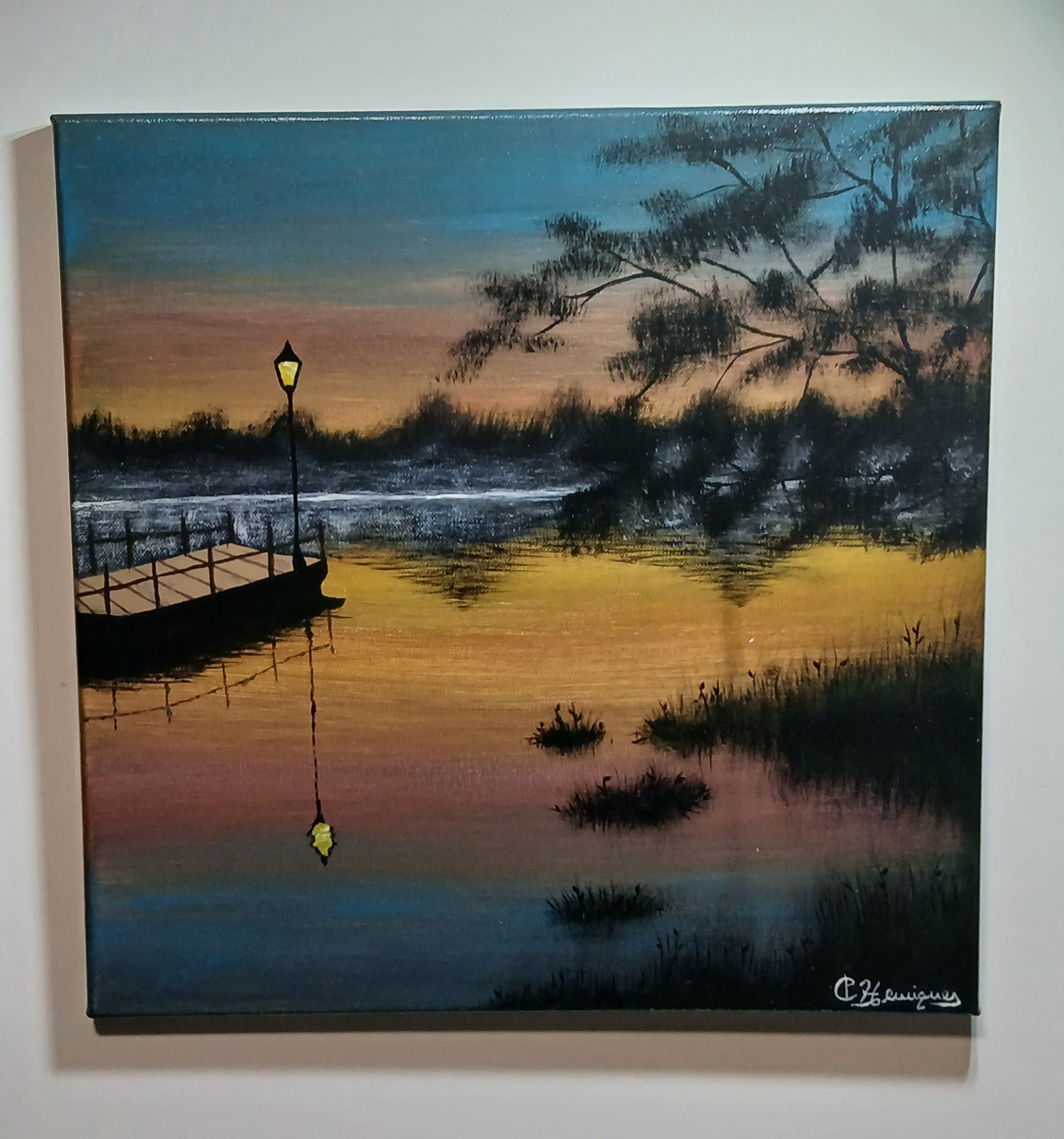 Quadro autoral - Entardecer